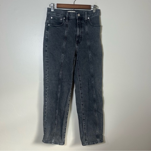Madewell Black Ankle Cropped Jeans with Modern Style - Picture 1 of 3